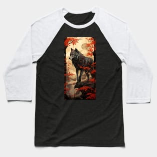 Serene Wolf Baseball T-Shirt